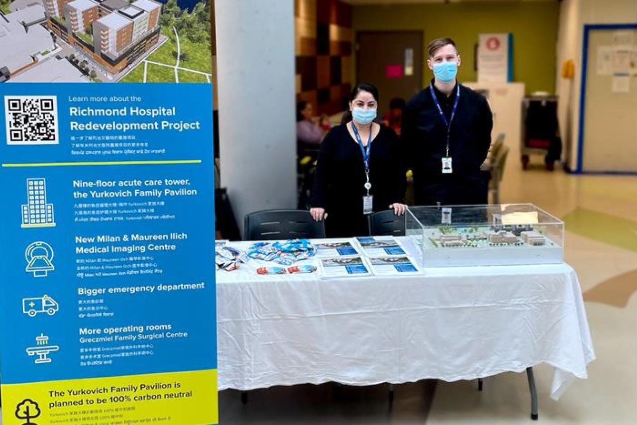 Richmond Hospital redevelopment project booth