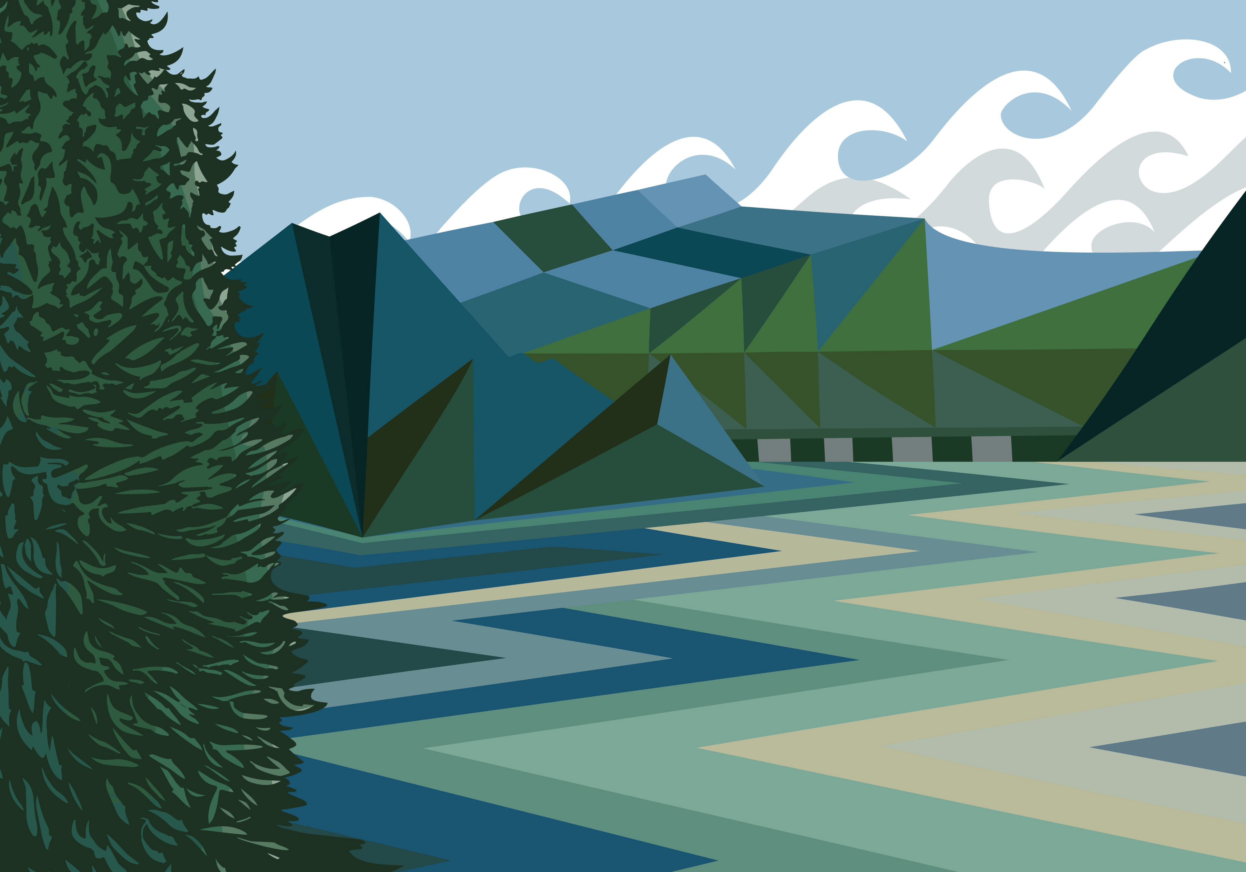 Indigenous artwork illustration.