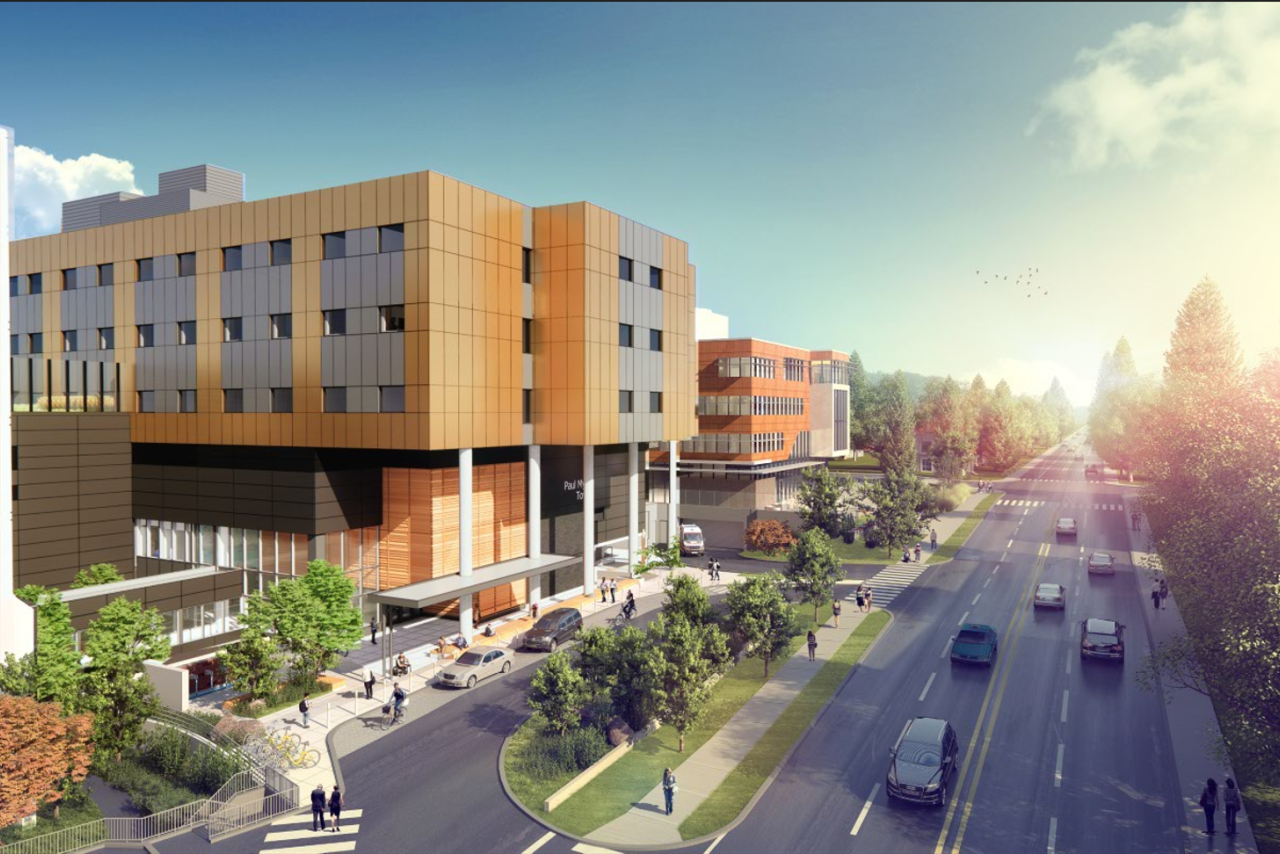 Rendering of the new Paul Myers Tower at Lions Gate Hospital.