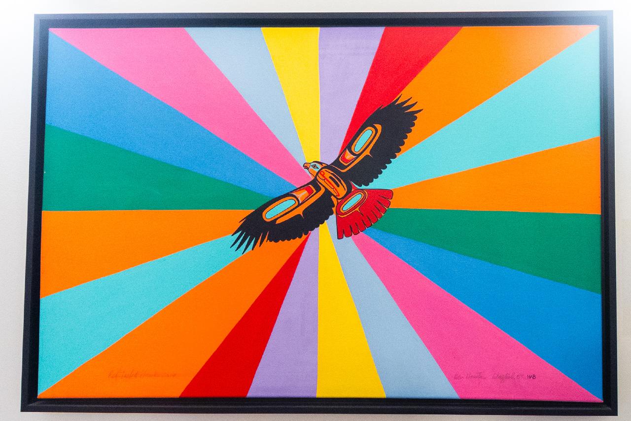 Photo of artwork called Rainbow (Red Tailed Hawk) by Ben Houstie