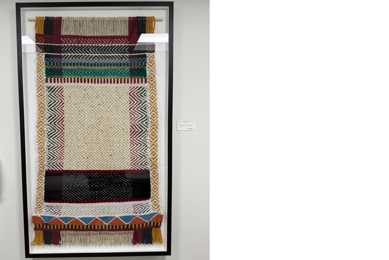 Wall mounted in a frame Indigenous weaving