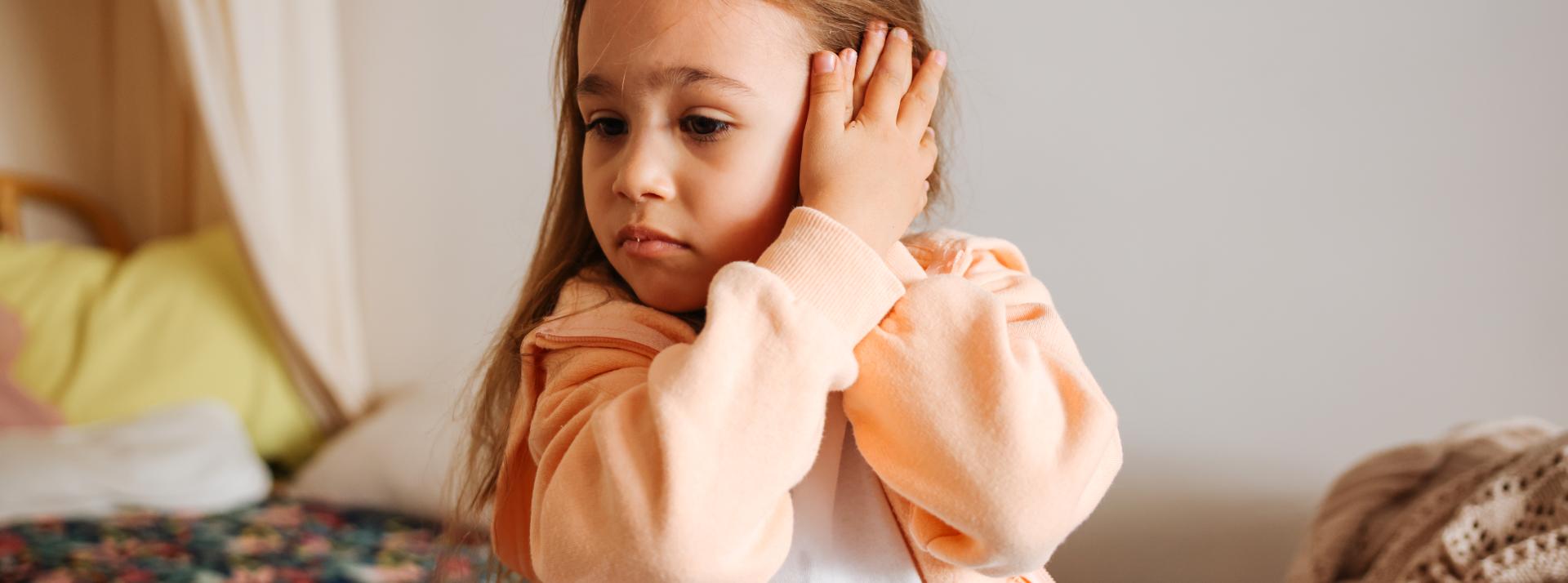 A child experiencing an earache