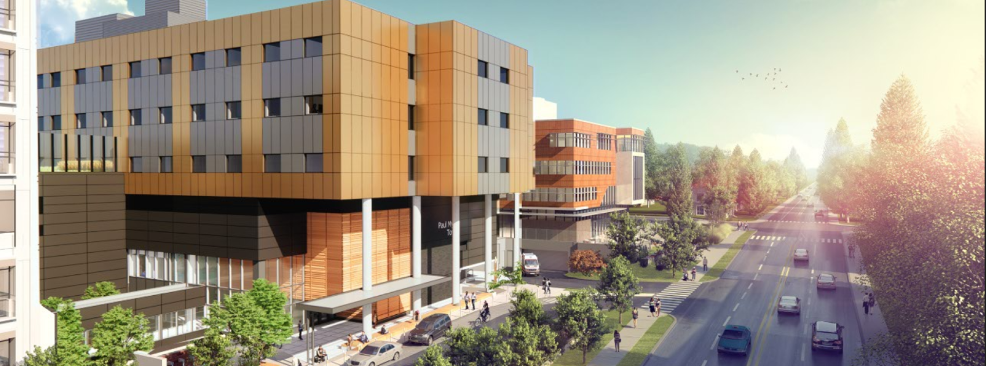 Rendering of the new Paul Myers Tower at Lions Gate Hospital.