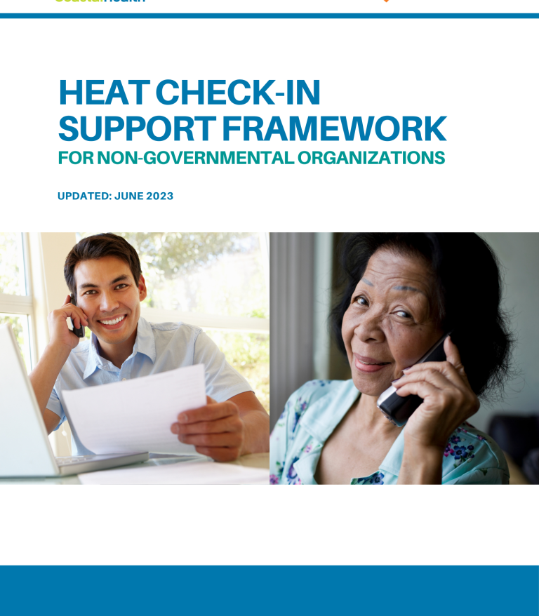 Cover of heath check-in support framework