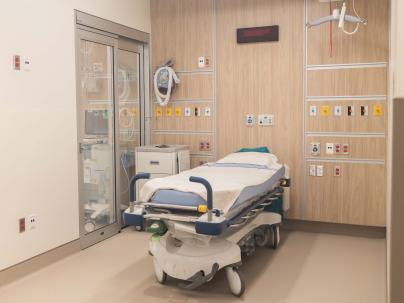 Hospital bed area