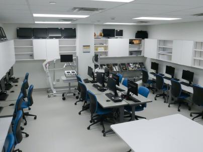 Computer and skills lab inside the VGH Simulation Centre