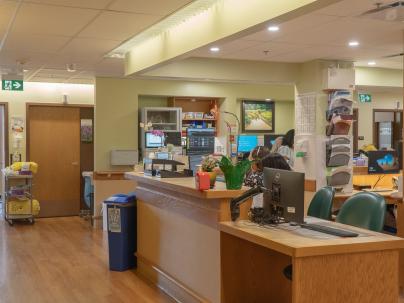 Supportive Palliative Care Unit Nursing Station at Richmond Hospital
