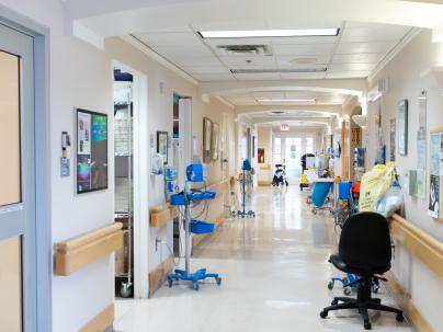 Hallway in the Lions Gate Hospital Palliative Care Unit