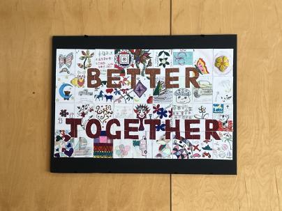 A vibrant collage symbolizing the collective spirit of “Better Together" participants.